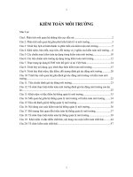 ĐỀ CƯƠNG ÔN TẬP KIỂM TOÁN MÔI TRƯỜNG ĐẦY ĐỦ