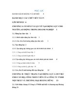 Tạo động lực làm việc cho cán bộ, công nhân viên của công ty TNHH nội thất và thương mại hoàng dũng 