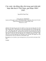 Các cuộc vận động dân chủ trong quá trình phi thực dân hoá ở việt nam, giai đoạn 1904  1945 