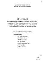 Nghiên cứu đặc điểm phân bố san hô, địa hình, đại chất và cấu tạo thạch học của các đảo vùng quần đảo trường sa và khu vực DKI 