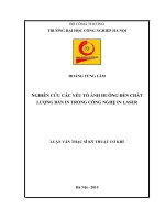 NGHIÊN cứu các yếu tố ẢNH HƯỞNG đến CHẤT LƯỢNG bản IN TRONG CÔNG NGHỆ IN LASER 