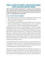 RÈN LUYỆN kỹ NĂNG LẮNG NGHE BẰNG CÁCH NGỪNG nói để NGHE 