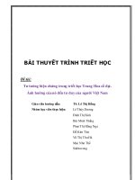 Tiểu luận triết học, tư tưởng biện chứng trong  triết học Trung Hoa cổ đại và ảnh hưởng của nó đến tư duy của người  Việt Nam