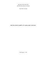 Ebook phương pháp nghiên cứu khoa học giáo dục phần 1   nguyễn văn hộ 