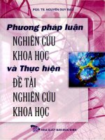 Phương pháp luận nghiên cứu khoa học và thực hiện đề tài nghiên cứu khoa học