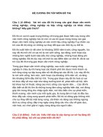 ĐỀ CƯƠNG ôn tập đô THỊ