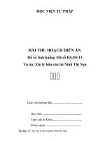 Bai thu hoach dien an HSDS 13