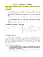 ĐỀ CƯƠNG ôn thi VẤN ĐÁP MÔN TRUYỀN THÔNG MÔI TRƯỜNG