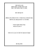 luận án đình làng thế kỷ XVII   XVIII ở gia lâm (hà nội) những giá trị lịch sử và văn hóa (TT)