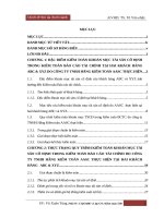 Hoàn thiện quy trình kiểm toán khoản mục tài sản cố định trong kiểm toán báo cáo tài chính do công ty TNHH hãng kiểm toán AASC thực hiện 