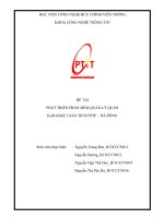 PHÁT TRIỂN PHẦN mềm QUẢN lý QUÁN KARAOKE 5 SAO TRẦN PHÚ – hà ĐÔNG 