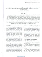 Các phương pháp chế tạo vật liệu Nano TiO2