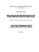 NÂNG CAO HIỆU QUẢ HOẠT ĐỘNG KIỂM TOÁN nội bộ tại NGÂN HÀNG THƯƠNG mại cổ PHẦN CÔNG THƯƠNG VIỆT NAM 