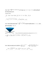 57 bài tập giải tích 2 có lời giải