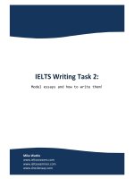 IELTS writing task 2 ( Model essays and how to write them )
