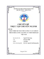 HOÀN THIỆN kế TOÁN TIỀN LƯƠNG và các KHOẢN TRÍCH THEO LƯƠNG tại CÔNG TY TNHH FOREMART VIỆT NAM 