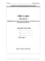 Quan điểm cơ bản của đảng ta về phát triểu kinh tế trong giai đoạn hiện nay 