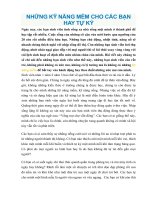 NHỮNG kỹ NĂNG mềm CHO các bạn HAY tự kỷ 