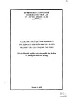 Hợp tác nghiên cứu công nghệ tìm ẩn họa và phòng trừ mối cho đê, đập – báo cáo kết quả thử nghiệm công nghệ rada nước tịa mặt hồ suối hai 