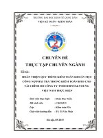 HOÀN THIỆN QUY TRÌNH KIỂM TOÁN KHOẢN mục CÔNG nợ PHẢI TRẢ TRONG KIỂM TOÁN báo cáo tài CHÍNH DO CÔNG TY TNHH ERNSTYOUNG VIỆT NAM THỰC HIỆN 