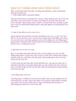 BẠN có THÔNG MINH NHƯ MÌNH NGHĨ 