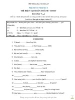 thì Hiện tại đơn  PRESENT PERFECT