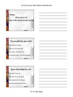 Kỹ năng giao tiếp trong kinh doanh 