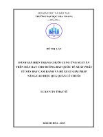 Đánh giá hiện trạng chuỗi cung ứng suất ăn trên máy bay cho đường bay quốc tế xuất phát từ sân bay cam ranh và đề xuất giải pháp nâng cao hiệu quả quản lý chuỗi 