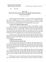 Báo cáo công tác tuyên truyền phổ biến giáo dục pháp luật