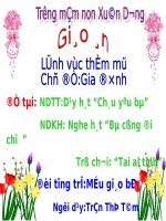 Bài giảng mầm non  Slide giáo án dạy hát cháu yêu bà