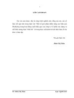 Một số giải pháp nhằm nâng cao hiệu quả marketing trong hoạt động xuất khẩu gạo của công ty cổ phần xây dựng và chế biến lương thực thực phẩm vĩnh hà 