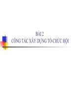 CONG TAC XAY DUNG TO CHUC HOI