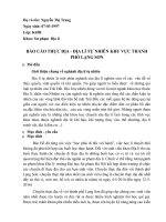 BÁO cáo THỰC địa  địa lí tự NHIÊN KHU vực THÀNH PHỐ LẠNG sơn