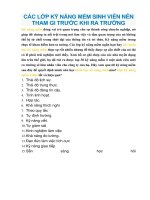 CÁC lớp kỹ NĂNG mềm SINH VIÊN nên THAM GI TRƯỚC KHI RA TRƯỜNG 