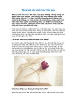 Tổng hợp các cách học hiệu quả 