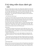 5 kỹ năng mềm được đánh giá cao 