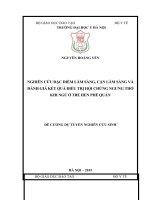 NGHIÊN cứu đặc điểm lâm SÀNG, cận lâm SÀNG và ĐÁNH GIÁ kết QUẢ điều TRỊ hội CHỨNG NGƯNG THỞ KHI NGỦ ở TRẺ HEN PHẾ QUẢN 