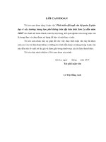 Phát triển đội ngũ cán bộ quản lý giáo dục ở các trường trung học phổ thông trên địa bàn tỉnh sơn la đến năm 2020 