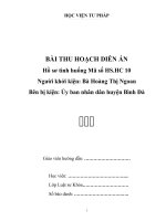 Bai thu hoach dien an HSHC 10