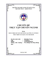 HOÀN THIỆN kế TOÁN bán HÀNG tại CÔNG TY cổ PHẦN PHÁT TRIỂN xây DỰNG tân THÀNH đô 