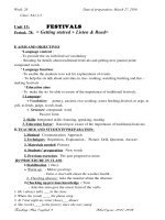 GIÁO ÁN TIẾNG ANH 8 UNIT 13