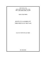 Quyền của lao động nữ theo pháp luật Việt Nam