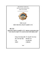 Phương pháp nghiên cứu trong kinh doanh xây dựng một cửa hàng bán đồ ORIGAMI