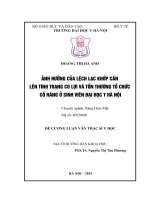 ẢNH HƯỞNG của LỆCH lạc KHỚP cắn lên TÌNH TRẠNG CO lợi và tổn THƯƠNG tổ CHỨC cổ RĂNG ở SINH VIÊN đại học y hà nội 