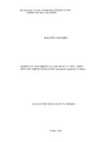 CHẾ ĐỘ XỬ LÝ THỦY - NHIỆT VÀ CHẤT LƯỢNG GỖ BẠCH ĐÀN