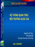 Hệ thống quan trắc môi trường Quốc gia