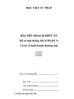 Bài thu hoạch diễn án HSDS 11