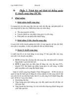 Báo cáo trình bày mô hình hệ thống quản lý chuỗi cung ứng (SCM) 