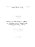 Xác định đột biến và bản đồ đột biến GEN DYSTROPHIN ở người loạn dưỡng cơ