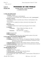 GIÁO ÁN TIẾNG ANH 8 UNIT 14